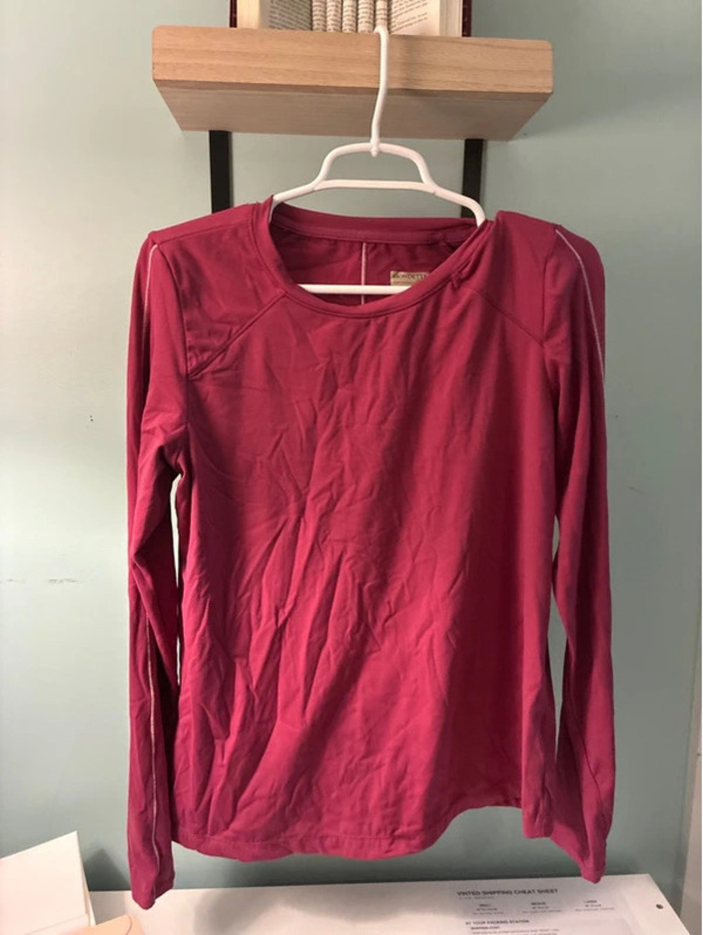 Mondetta Performance Luxury Women’s Dark Pink Athletic Top